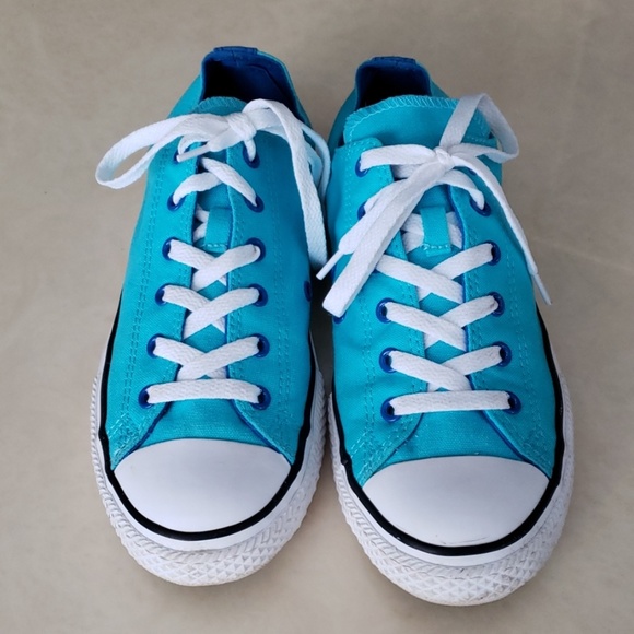 Converse double pink blue sneakers 6M - Picture 5 of 8